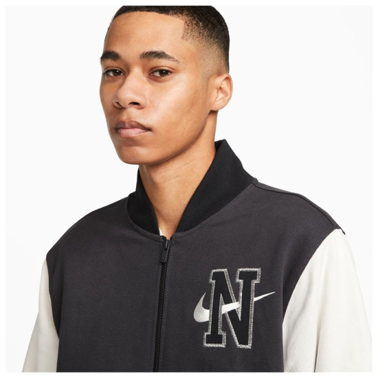 Nike Ανδρική ζακέτα Sportswear Retro FLC Varsity JKT BB Nike Ανδρική ζακέτα Sportswear Retro FLC Varsity JKT BB